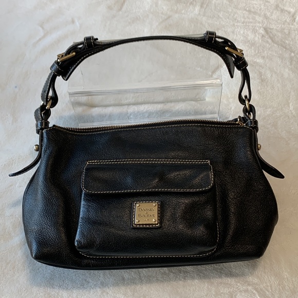 Dooney & Bourke handbag black vintage w front pocket - Picture 5 of 15